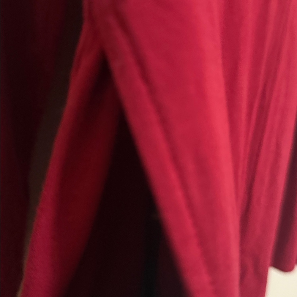 J. Jill Vibrant Red Top blouse cardigan women XL casual soft office one button - Picture 6 of 8
